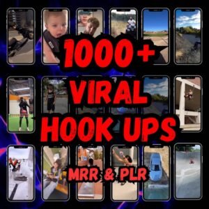 1000+ Viral Video Hooks Bundle | TikTok, Reels & Shorts | PLR & MRR