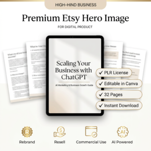 Scale Your Business with ChatGPT | PLR & MRR eBook | AI Marketing Guide | Business Growth Strategy | Instant Download
