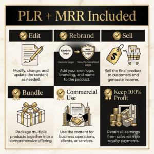 Faceless Creator Starter Kit | DFY Canva Templates | PLR & MRR