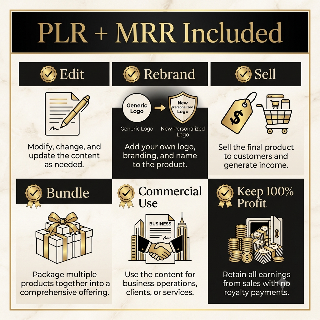 Faceless Creator Starter Kit | DFY Canva Templates | PLR & MRR - Image 3