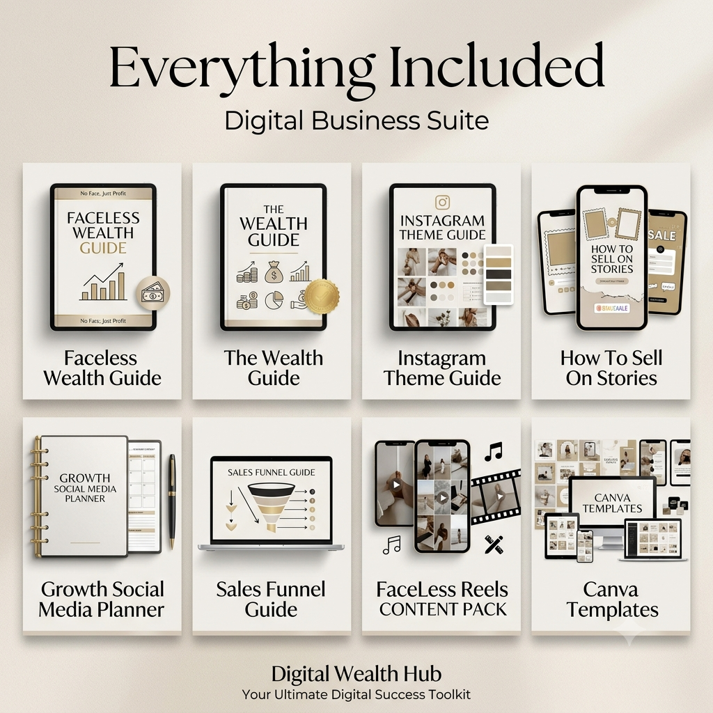 Faceless Creator Starter Kit | DFY Canva Templates | PLR & MRR - Image 4