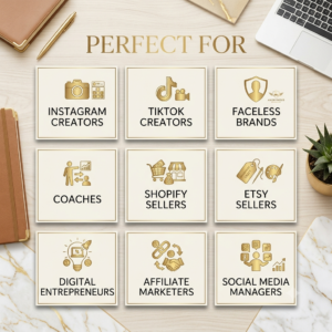 Faceless Creator Starter Kit | DFY Canva Templates | PLR & MRR