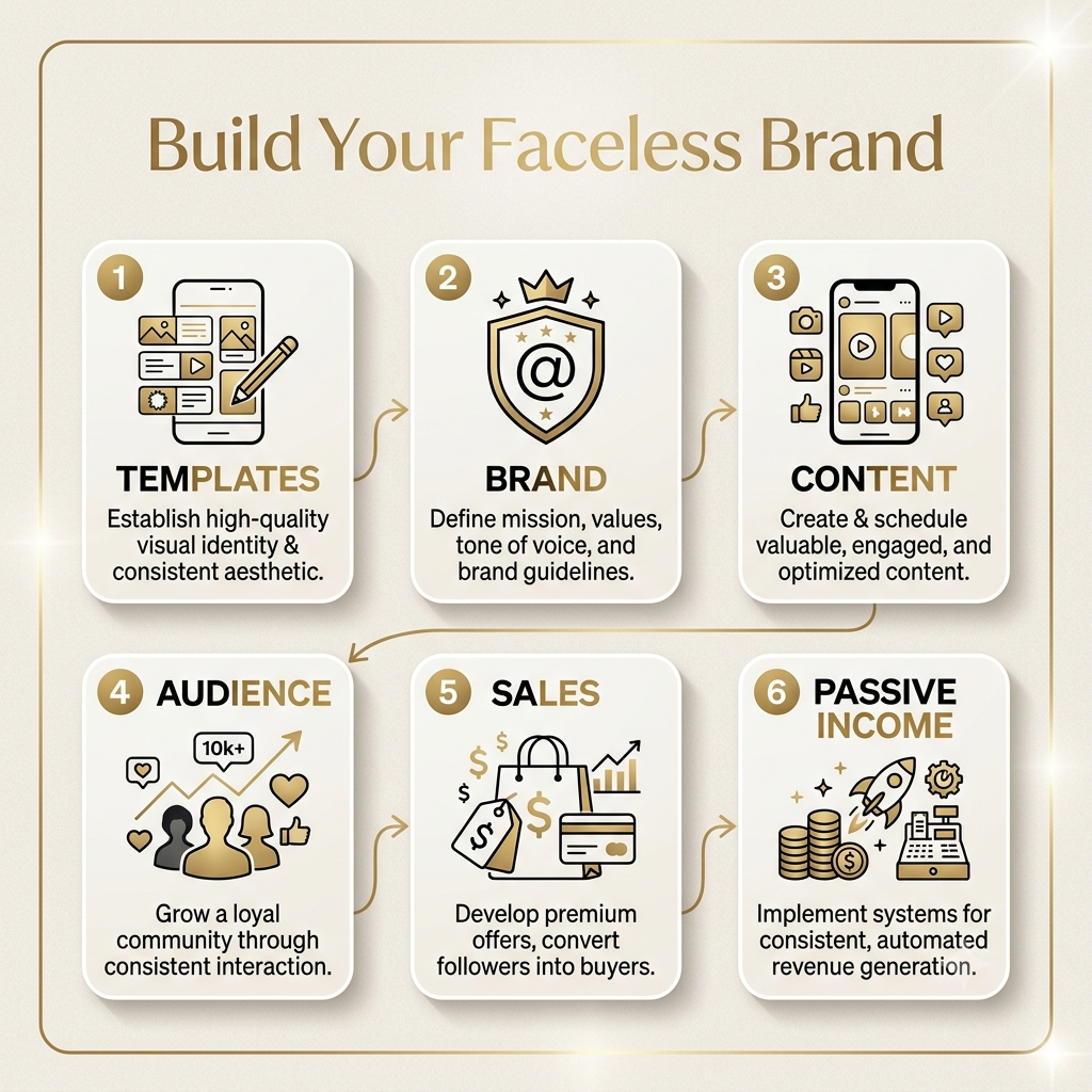 Faceless Creator Starter Kit | DFY Canva Templates | PLR & MRR - Image 8