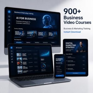 900+ Business Video Courses Bundle | Online Training Library | PLR + MRR Resell Rights | Instant Download