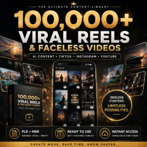 100K Viral Reels & AI Videos Bundle | PLR & MRR
