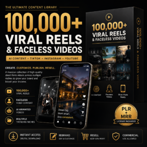 100K Viral Reels & AI Videos Bundle | PLR & MRR